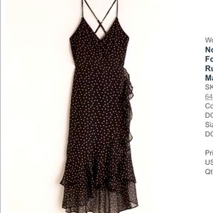 Abercrombie polka dot ruffle dress